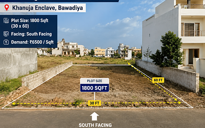 Plot for sale in khanuja enclave bawadiya kalan bhopal 